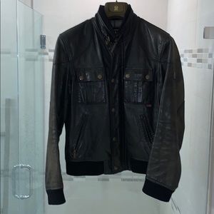 Belstaff leather bomber